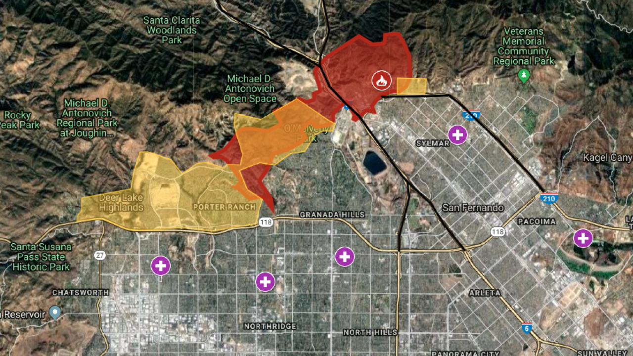 Los Angeles Fire Map Today INTERACTIVE MAP: Saddleridge Fire forces evacuations in north Los Los Angeles Fire Map Today INTERACTIVE MAP: Saddleridge Fire forces evacuations in north Los