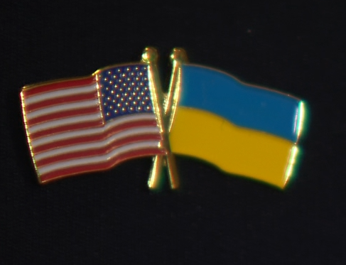 Ukraine flag American flag KNXV