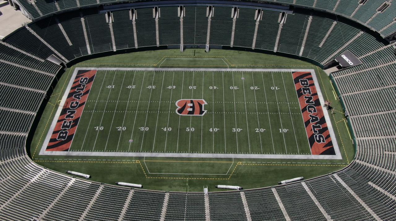 Paul Brown Stadium opened in 2000 and is now considered middle aged for NFL stadiums