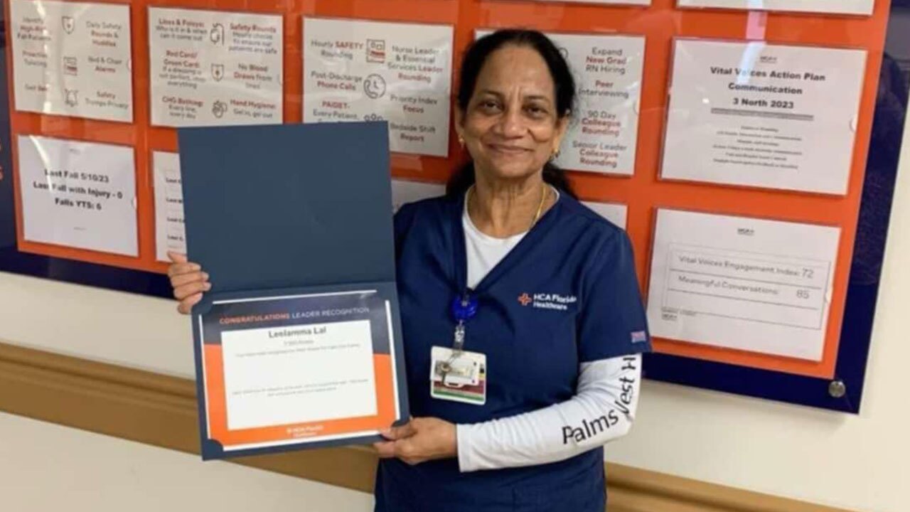 Leelamma Lal, nurse attacked at HCA Florida Palms West Hospital