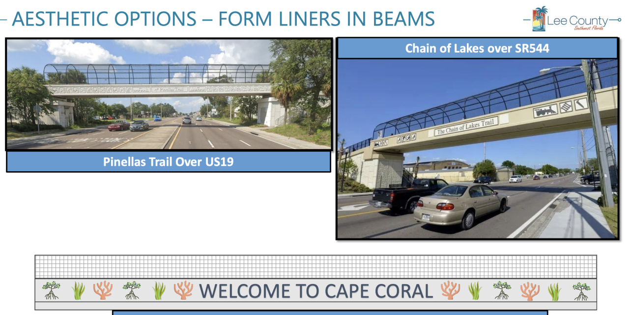 Pedestrian Bridge Option: Aesthetic Option