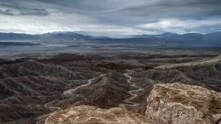 Rain soaks Anza Borrego Desert State Park