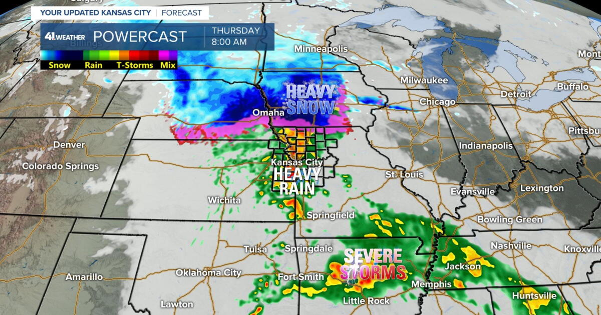 Weather Blog: Kansas City set to receive cold rain with snow staying away