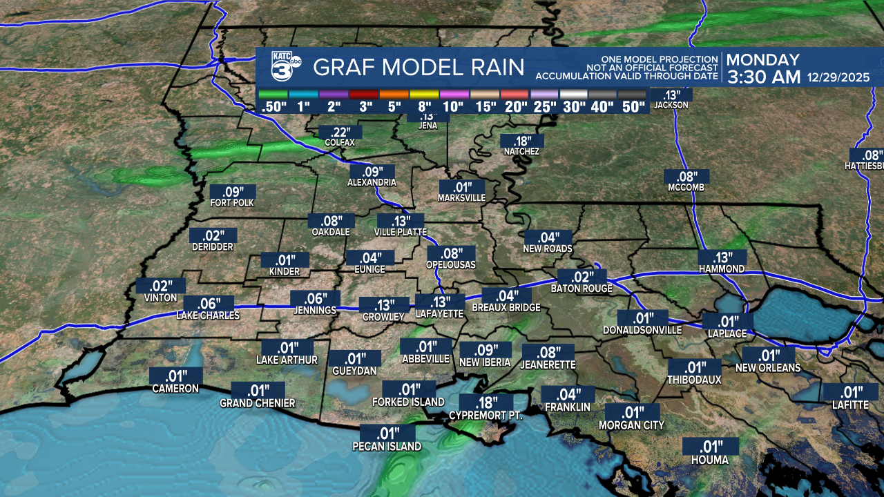 GRAF 4km Accumulation Acadiana 18z.png