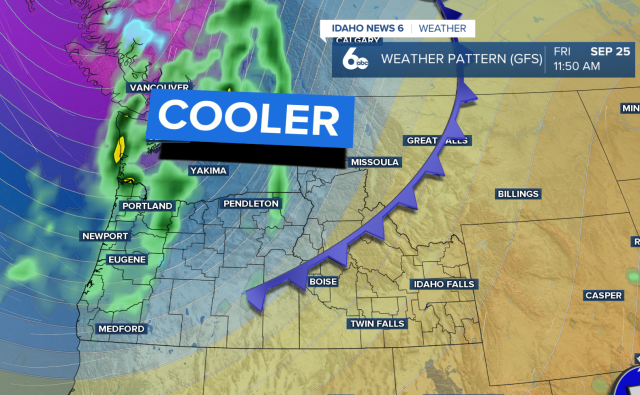 Cold front arriving today