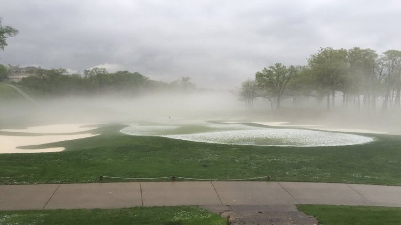 Severe thunderstorms bring hail to KC metro