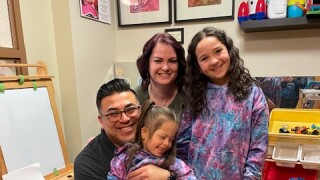 Giada and family at St. Vincent Regional Hospital 