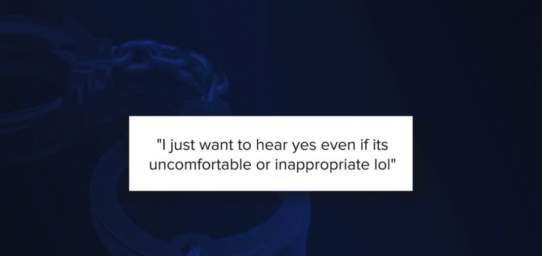 Snapchat message from coach to student