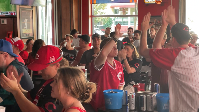 Reds fans cheering