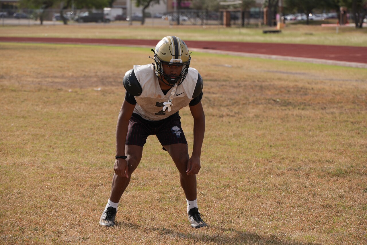 H.M. King defensive back