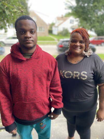 Monitque Evans and her 22-year-old son lives with an intellectual disability, 