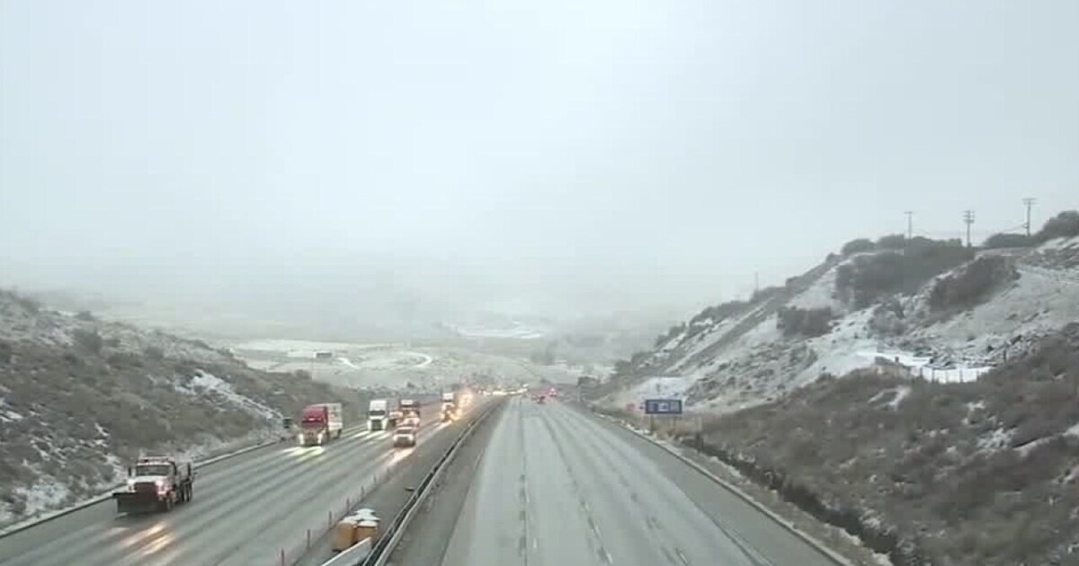 Weather conditions close I5 over the Grapevine