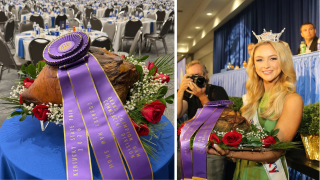 Grand champion country ham sells for $10 million at Kentucky State Fair charity auction