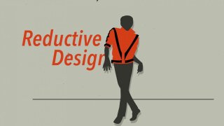 Michael Jackson wears his iconic "Thriller" red jacket, created with reductive design