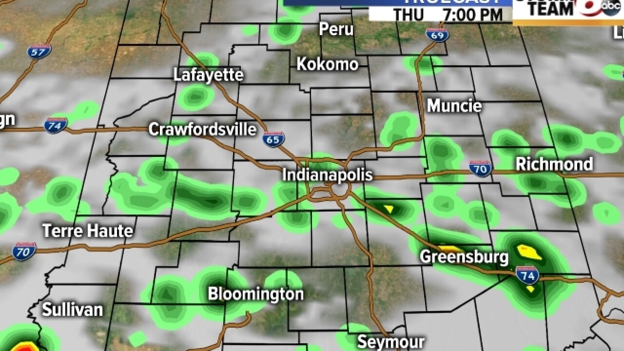 TIMELINE: When to expect rain in central Indiana