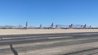 American Airline planes at Marana Regional Airport