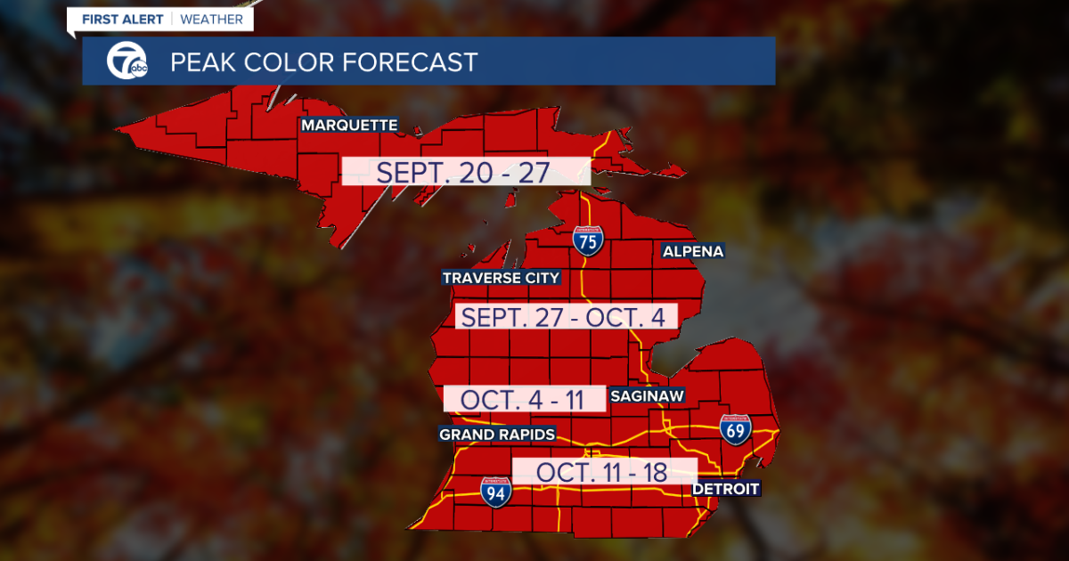 Peak Fall Colors In Michigan 2025
