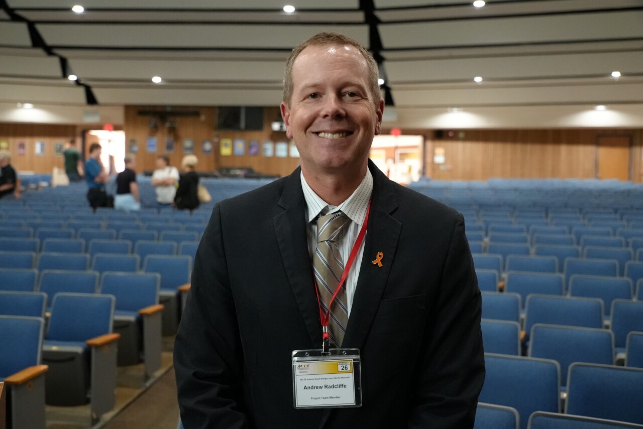 Andrew Radcliffe with SHA after the presentation