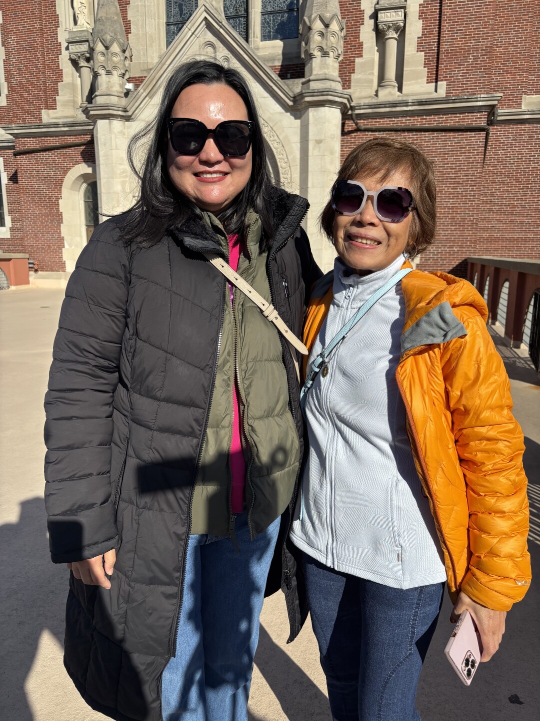 Anne and Vi Reyes from Chicago visited Holy Hill on Thursday