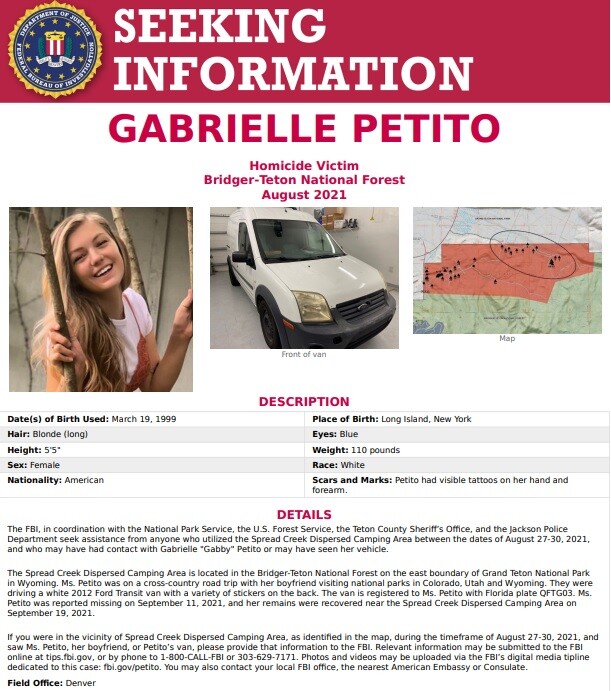 Petito FBI Poster