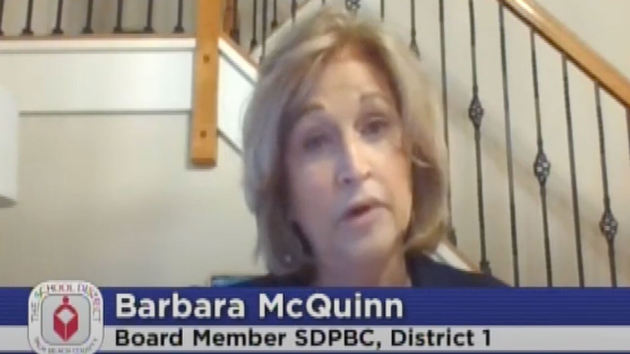 Palm Beach County School Board member Barbara McQuinn