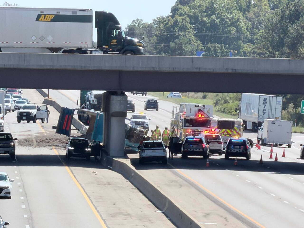 Oct. 6 dump truck crash on Interstate 95