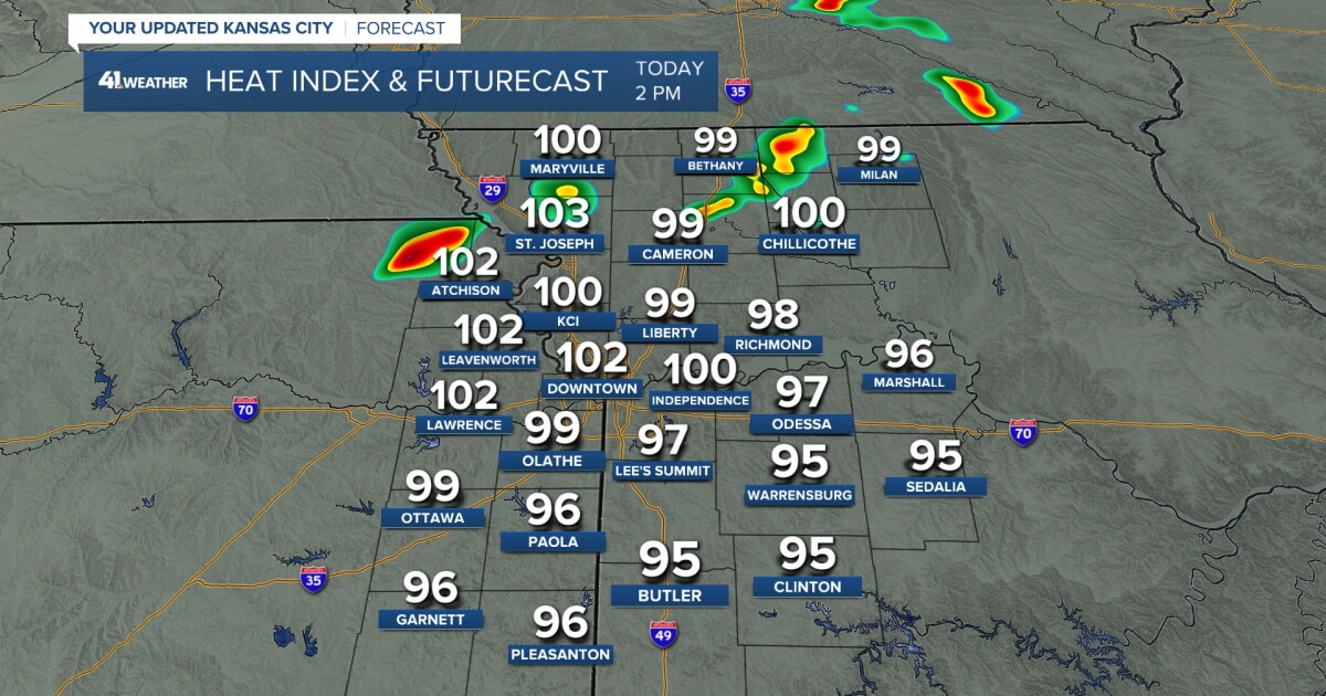 KSHB 41 Weather Blog | Heat, humidity, severe storms Thursday