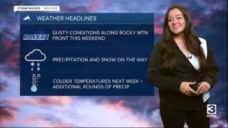 Chances of precipitation move into Montana