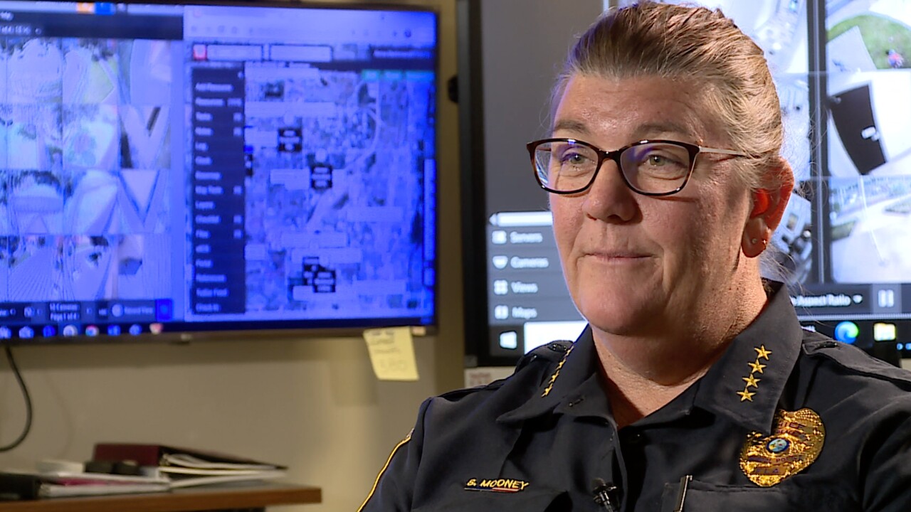 Palm Beach County School District Police Chief Sarah Mooney speaks to WPTV on June 9, 2022.jpg