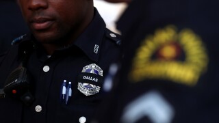 A black police officer.