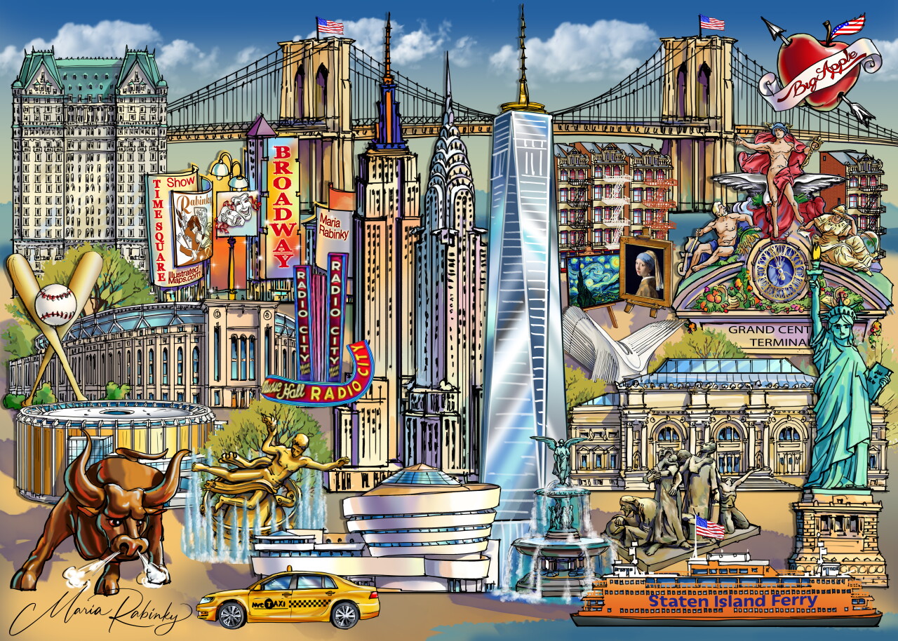 Journey to New York by Maria Rabinky
