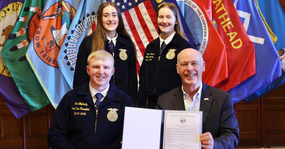 Gov. Gianforte proclaims February 21-28 as FFA week in Montana