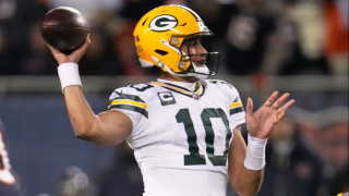 Green Bay Packers' Jordan Love throws during the first half of an NFL football game against the Chicago Bears Saturday, Dec. 20, 2025, in Chicago, Ill.