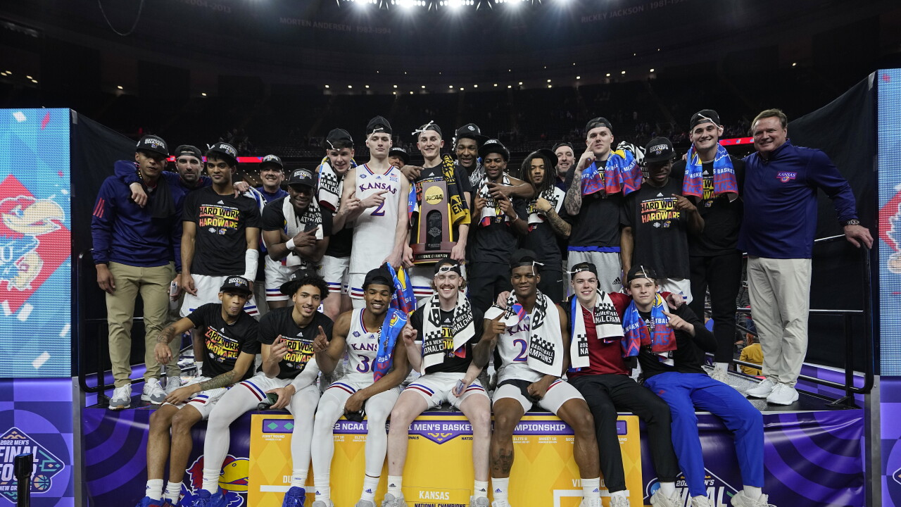 NCAA North Carolina Kansas Basketball