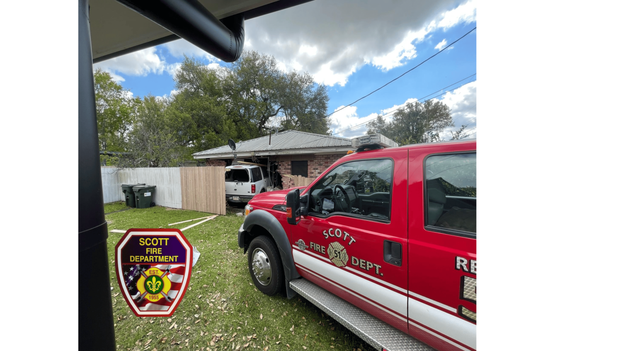 scott vehicle crash into home