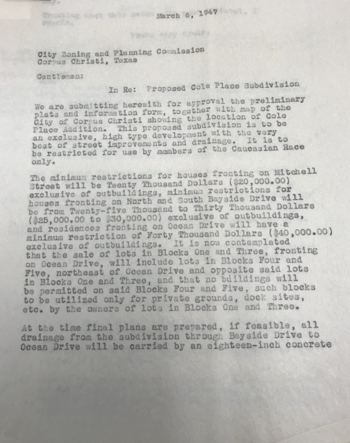 E.B Cole Park Deed