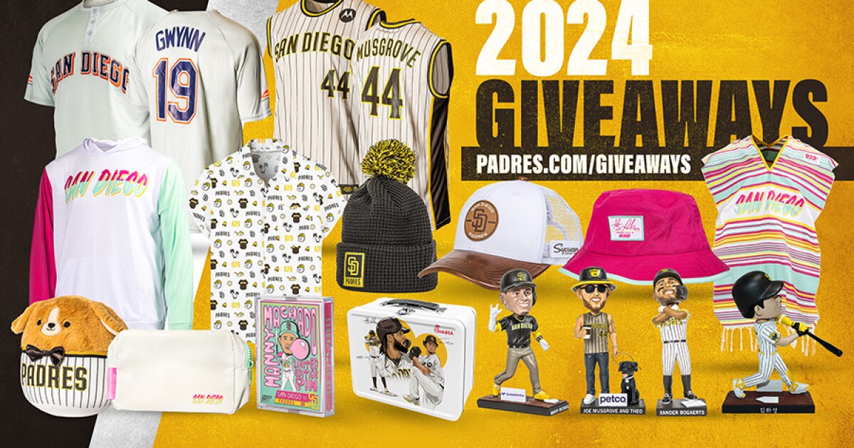 San Diego Padres announce home game giveaways for 2025 season
