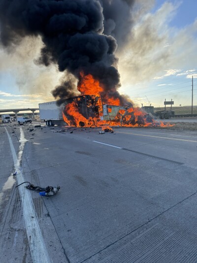 I-70 and E-470 semi fire_Colorado State Patrol