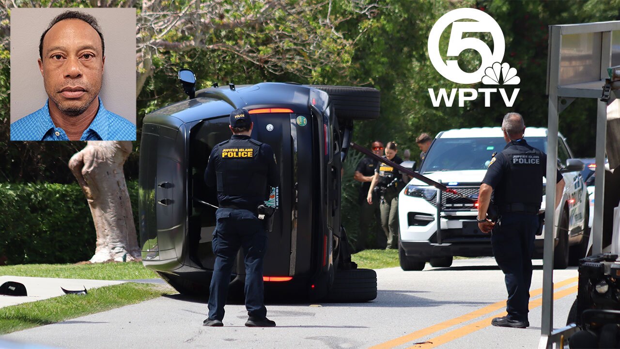 Golfing legend Tiger Woods was arrested on suspicion of DUI after he was involved in a rollover crash on Jupiter Island, Florida, in Martin County on March 27, 2026.