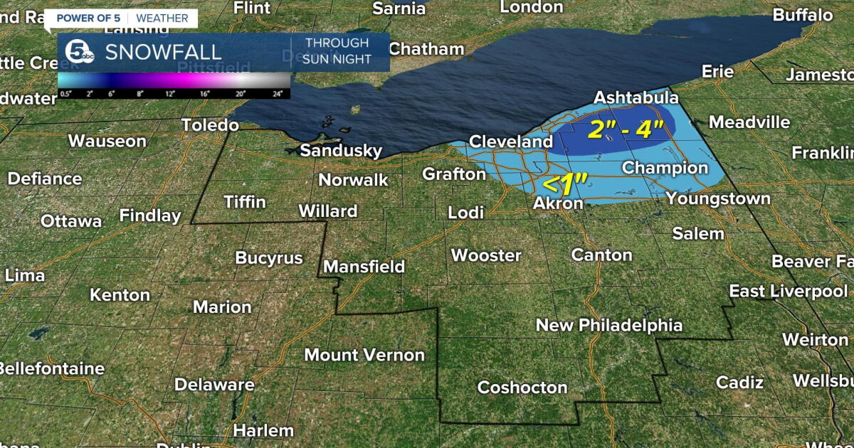 FORECAST: Lake Effect Snow Showers
