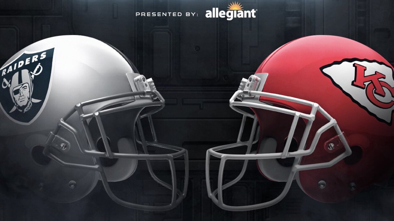 Las Vegas Raiders to face-off with Kansas City Chiefs in Christmas Day game