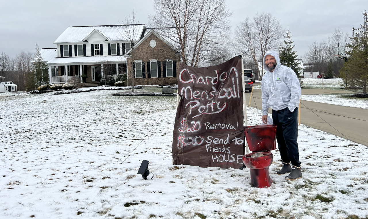Chardon Volleyball toilet
