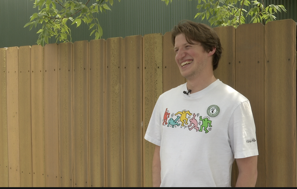 Jaret Kaldec outside of Grant Creek Starbucks Missoula Mt.