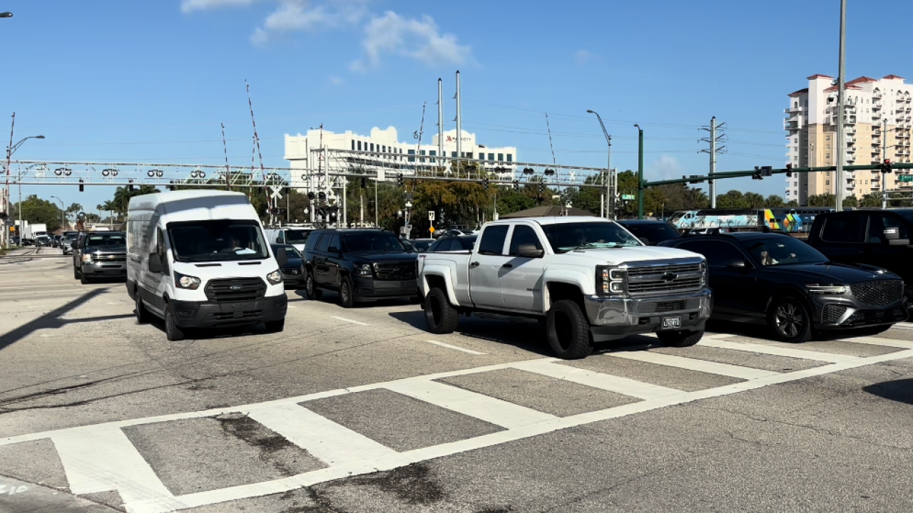 Okeechobee Boulevard traffic 