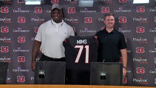 The Cincinnati Bengals introduce Amarius Mims