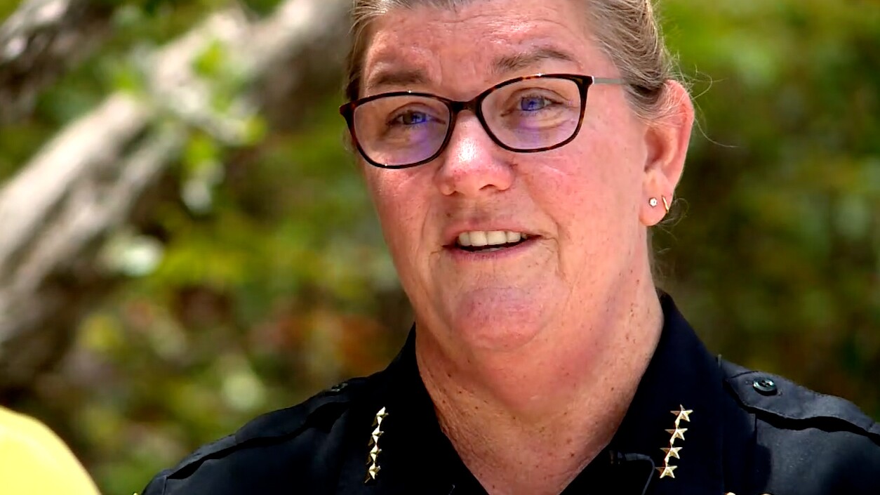 Palm Beach County School District Police Chief Sarah Mooney discusses the investigation into the school threat this week.