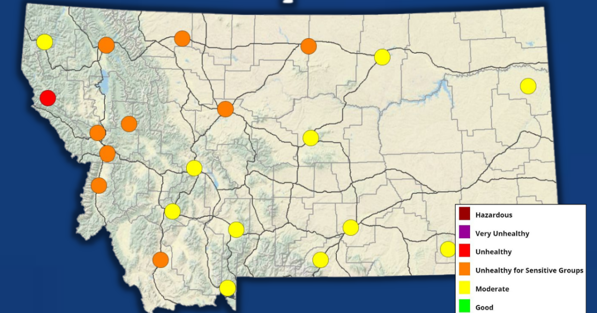 Wildfire smoke continues to affect air quality across Montana