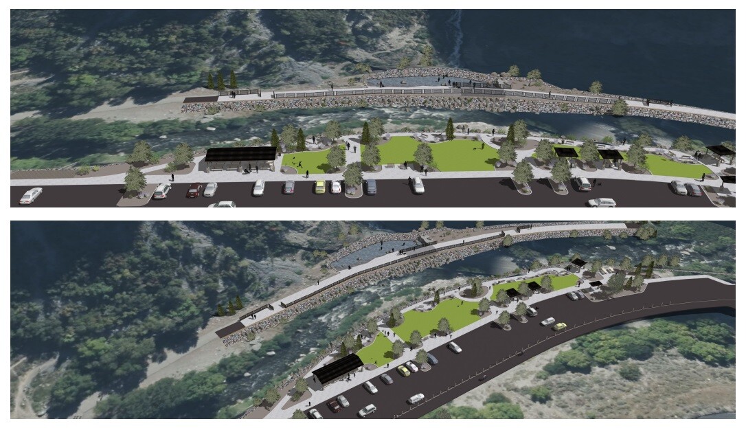 Bridal Veil Falls renderings