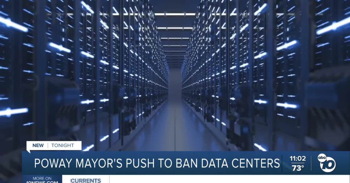 Poway mayor pushes to ban AI data centers, saying they would 'decimate the city'