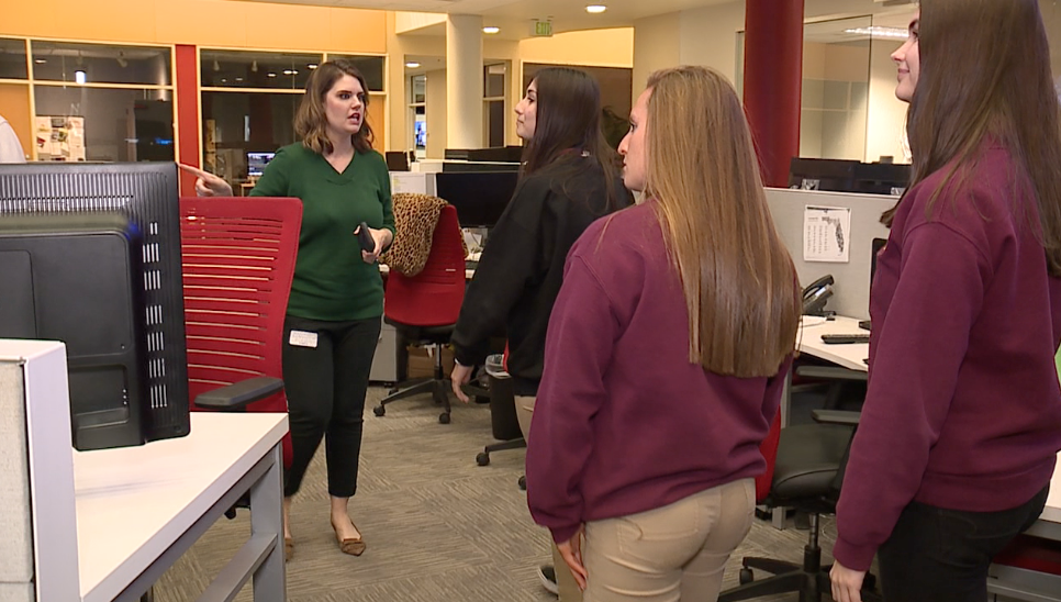 Brooks DeBartolo Collegiate High School students at ABC Action News